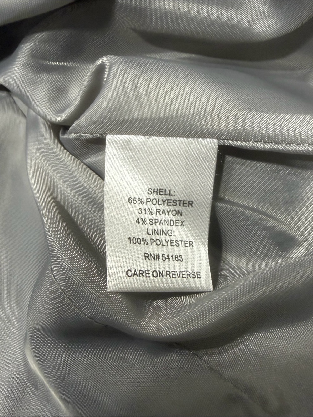 Calvin Klein Tailored plaid Light Gray Women’s Blazer - Picture 7 of 9